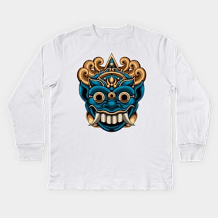 Indonesian Mask 1.5 Kids Long Sleeve T-Shirt